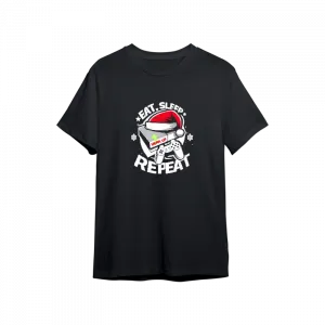 Eat Sleep Game Repeat, Gamer Yeni Yıl Kutlaması Oversize Tshirt  Ürün Görseli