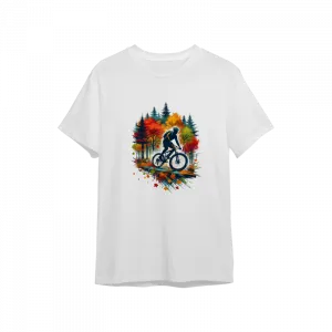Sonbahar Dağ Bisiklet Sürüşü Oversize Tshirt Ürün Görseli
