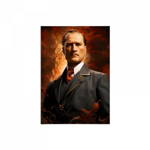 Atatürk Portre Serisi Kanvas Defter Ürün Görseli