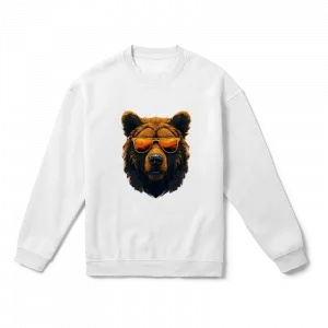 Gözlüklü Ayı Oversize Sweatshirt Ürün Görseli