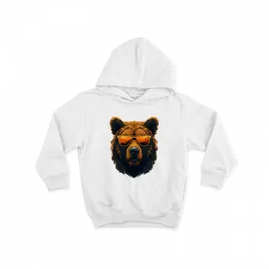 Gözlüklü Ayı Çocuk Hoodie Ürün Görseli