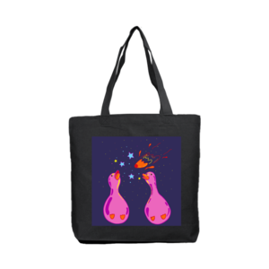 Yıldızları izleyen ördekler Kanvas Çanta Ürün Görseli