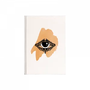 Evil Eye Yellow Kanvas Defter Ürün Görseli