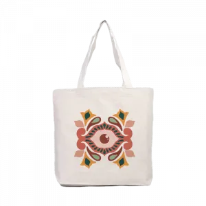 Evil Eye Teracotta Kanvas Çanta Ürün Görseli