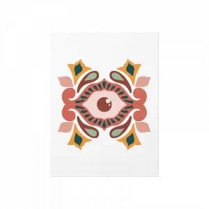 Evil Eye Teracotta Poster Ürün Görseli