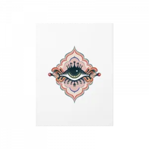 Minimalist Oryantalist Evil Eye Poster Ürün Görseli