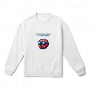 Not Just a Therapy Session, It's a Mental Upgrade Oversize Sweatshirt Ürün Görseli
