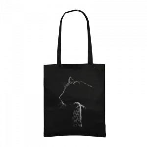 Soyut Yırtıcı: Doğanın Çizgisel Halesi Gabardin Çanta Ürün Görseli