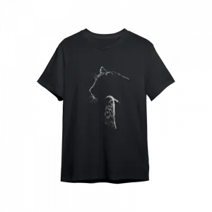 Soyut Yırtıcı: Doğanın Çizgisel Halesi Oversize Tshirt  Ürün Görseli