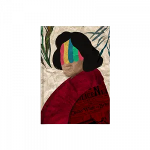 Oscar Wilde Kolaj: Sanat ve Sözlerin Buluşması Kanvas Defter Ürün Görseli