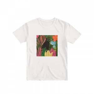 Ormanda Bir Siyah Kedi: Gizemli ve Büyülü Bir Atmosfer Basic Tshirt Ürün Görseli