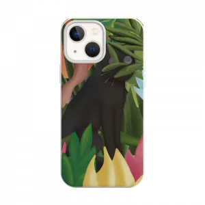 Ormanda Bir Siyah Kedi: Gizemli ve Büyülü Bir Atmosfer iPhone Kılıf Ürün Görseli