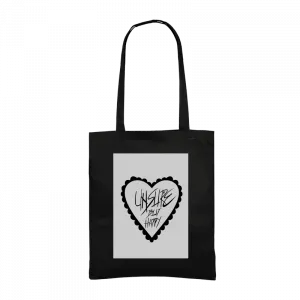 Unsure but happy Gabardin Çanta Ürün Görseli