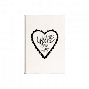 Unsure but happy Kanvas Defter Ürün Görseli