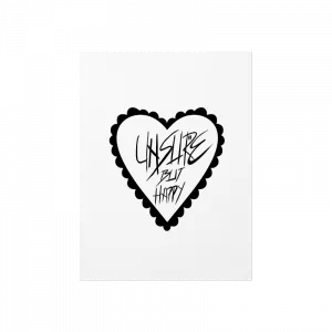 Unsure but happy Poster Ürün Görseli