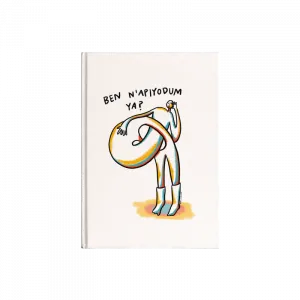 Kafası Karışık Kanvas Defter Ürün Görseli