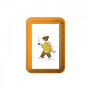 Kedi ve kahve MagSafe Cüzdan Ürün Görseli