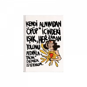 Kendi Alnımdan Öpüp-4 Kanvas Defter Ürün Görseli