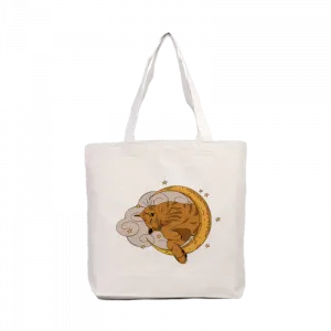 Sleeping Cat Kanvas Çanta Ürün Görseli