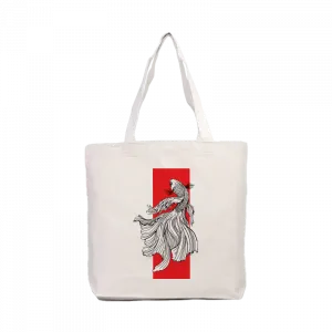 Crimson Elegance Kanvas Çanta Ürün Görseli