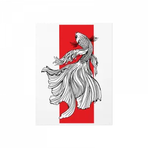 Crimson Elegance Poster Ürün Görseli