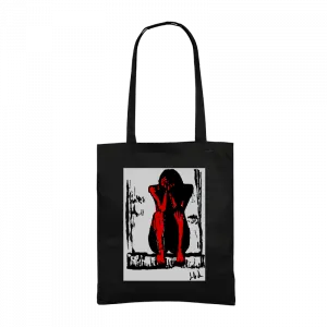 REGRET IN BLACK AND RED Gabardin Çanta Ürün Görseli