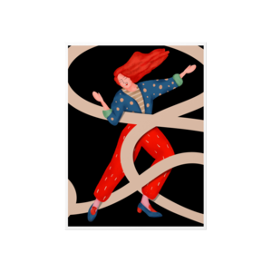 Dans edemediğim bir devrim, devrim değildir Poster Ürün Görseli