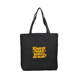 Rimelsiz Terazi Burcu mu Olur? Kanvas Çanta Ürün Görseli