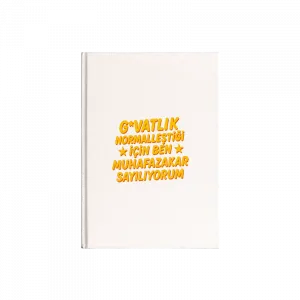 Ben Muhafazakar Sayılıyorum Kanvas Defter Ürün Görseli