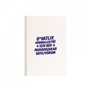 Ben Muhafazakar Sayılıyorum Kanvas Defter Ürün Görseli