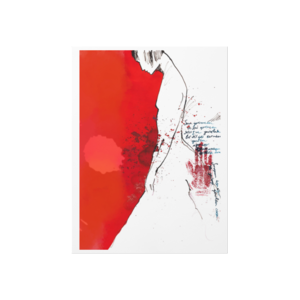 Woman in red Poster Ürün Görseli