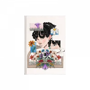 flower, plant, girl Kanvas Defter Ürün Görseli