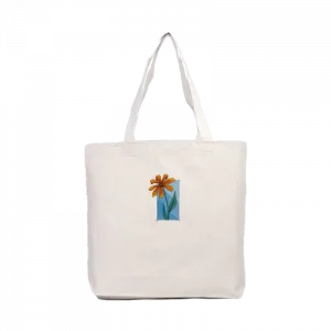 flower, plant, girl Kanvas Çanta Ürün Görseli