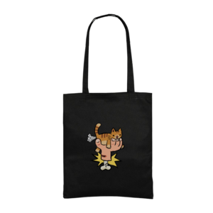 Turuncu Kedi Gabardin Çanta Ürün Görseli