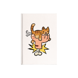 Turuncu Kedi Kanvas Defter Ürün Görseli