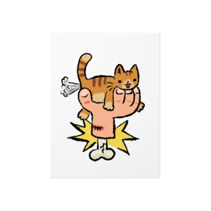 Turuncu Kedi Poster Ürün Görseli