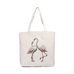 Flamingo çifti Kanvas Çanta Ürün Görseli