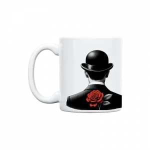 Adam ve kırmızı gül Kupa Ürün Görseli