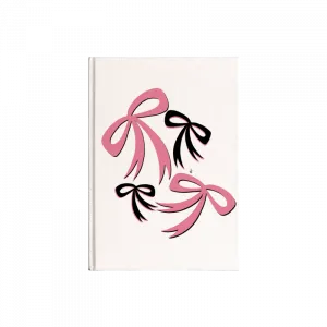 pink black bows Kanvas Defter Ürün Görseli