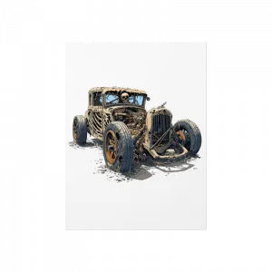 Hot Rod Skeleton Poster Ürün Görseli
