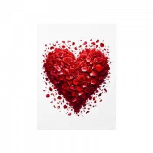 Gülden kalp, sevgililer günü, Valentine's Day Poster Ürün Görseli