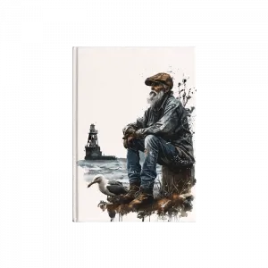 Kıyıdaki Denizci Kanvas Defter Ürün Görseli