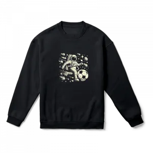 Futbolcu Astronot Oversize Sweatshirt Ürün Görseli