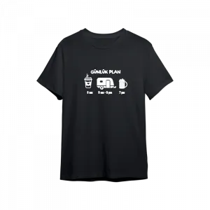 Günlük Plan: Kahve, Karavan. Bira  Oversize Tshirt  Ürün Görseli