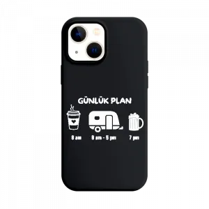 Günlük Plan: Kahve, Karavan. Bira  iPhone Kılıf Ürün Görseli
