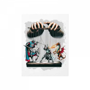 Kukla Oyunu,  Şövalye ve Ejderha Poster Ürün Görseli