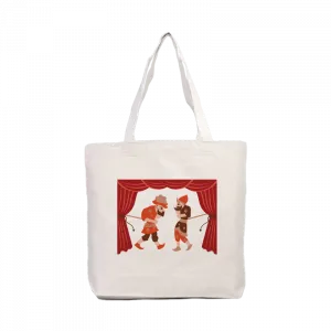 Karagöz ve Hacivat Kanvas Çanta Ürün Görseli