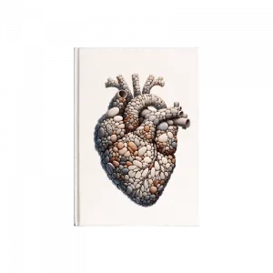 Taş Kalp Kanvas Defter Ürün Görseli