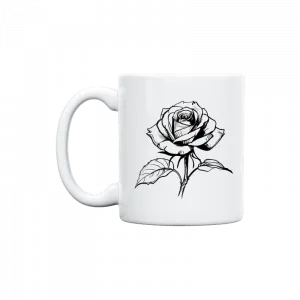 rose sketch Kupa Ürün Görseli