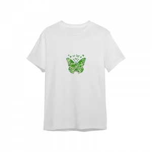 I love you mom 3D butterfly green (anneler günü) Oversize Tshirt  Ürün Görseli